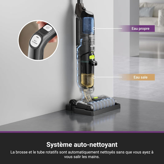 EUREKA NEW400 Aspirateur Laveur sans Fil